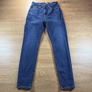 LOFT Women's Skinny Jeans Size 26 Blue Stretch Denim Mid Rise Casual Basics